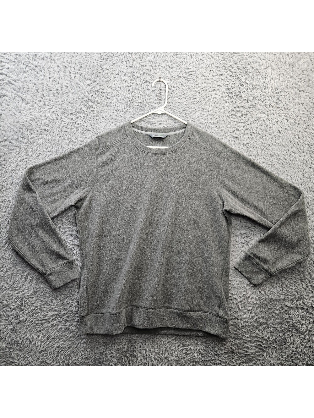 STIO Jackson Hole Huckberry Fleece Thermal Crewneck Sweatshirt Gray Men Large